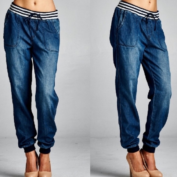 Pants - Denim Joggers